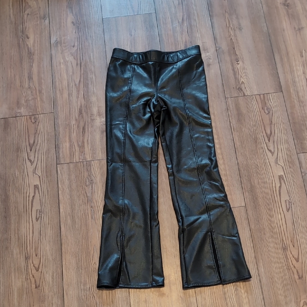 Abercrombie Kids Black Faux Leather Pants